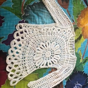 Tempo top white with silver